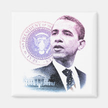 Retrato de presidente Barack Obama Imán Para Frigorífico