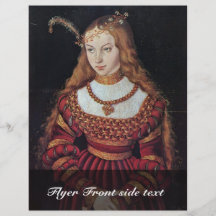 Retrato de princesa Sybille Of Cleves As una novia Flyer A Todo Color