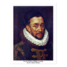 Retrato de príncipe Guillermo Of Orange Postal