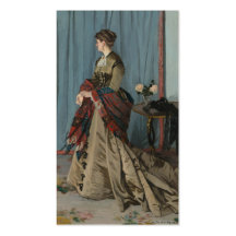 Retrato de señora Gaudibert - Claude Monet Tarjeta De Visita