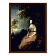 Retrato de señora Richard B. Sheridan By Thomas Ga Tarjeta Postal