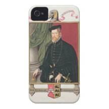 Retrato de sir Nicholas Throckmorton (1515-71) fra Case-Mate iPhone 4 Cárcasas