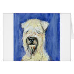 Retrato de Terrier de trigo Felicitación