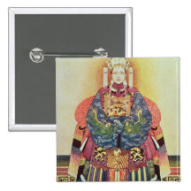 Retrato de Tzu el suyo, la viuda de emperatriz Pins