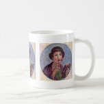 Retrato de un chica Tondo Tazas