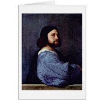Retrato de un hombre (L'Ariosto) por Titian Felicitación