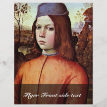 Retrato de un muchacho por Pinturicchio (la mejor  Tarjetas Publicitarias