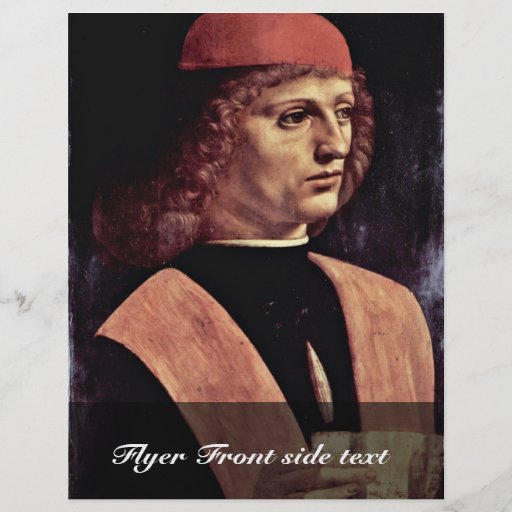 Retrato de un músico, por Leonardo da Vinci Tarjetón