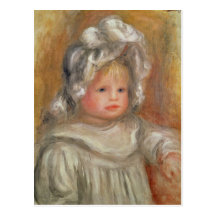 Retrato de un niño tarjeta postal