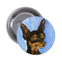 Retrato de un pinscher miniatura