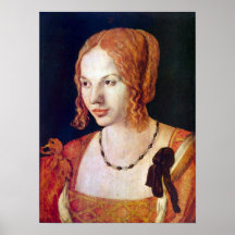 Retrato de un veneciano de Albrecht Durer Posters
