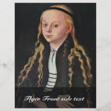 Retrato de una chica joven (Magdalena Luther?) por Tarjeta Publicitaria