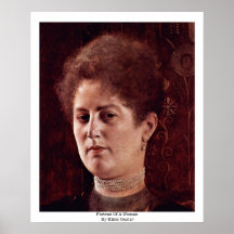 Retrato de una mujer de Klimt Gustavo Posters