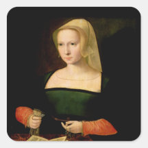 Retrato de una mujer joven etiqueta