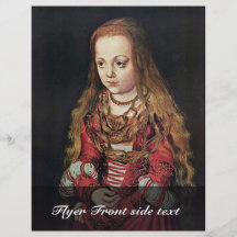 Retrato de una princesa sajona By Lucas Cranach De Tarjetones