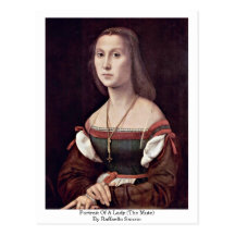 Retrato de una señora (el mudo) por Raffaello Sanz Tarjetas Postales