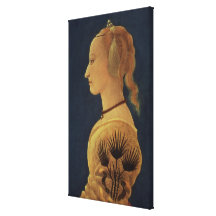Retrato de una señora en el amarillo, c.1465 impresion de lienzo