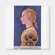 Retrato de una señora (Francisca Galli?) Imán De Frigorifico