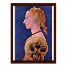 Retrato de una señora (Francisca Galli?) Tarjeta Postal