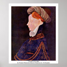 Retrato de una señora impresiones
