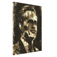 Retrato del arte del Grunge de Mitt Romney Impresión En Lona