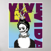 Retrato del arte pop de Frida Kahlo Impresiones