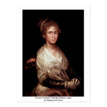 Retrato del artista de Josefa Bayeu de la esposa d Tarjeta Postal