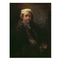 Retrato del artista en su caballete, 1660 tarjetas postales