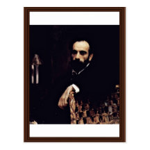 Retrato del artista Ii Levitan de Serow Walenti Postales