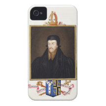 Retrato del arzobispo de Edmund Grindal (c.1519-83 iPhone 4 Carcasas