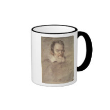 Retrato del astrónomo de Galileo Galilei Taza