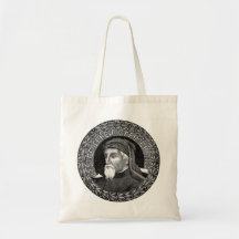 Retrato del bolso de Geoffrey Chaucer Bolsa