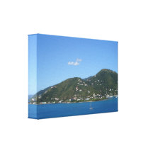 Retrato del Caribe hermoso del paisaje Impresión En Lienzo Estirada
