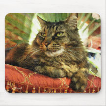 RETRATO DEL CAT DE TIGRE ALFOMBRILLA DE RATONES