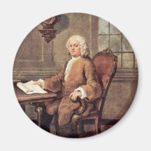Retrato del Dr. Benjamin Hoaldy By Hogarth, Imán Para Frigorífico