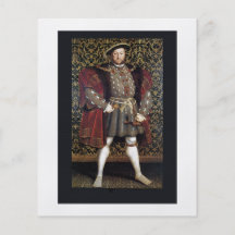 Retrato del Enrique VIII Tarjeta Publicitaria