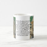 retrato del león taza de café