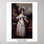Retrato del marqués de Carl Von Steuben Posters