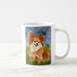 retrato del mascota del arte de la taza de café de