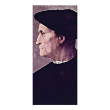 Retrato del perfil de un hombre (Francisco DA Cast Tarjetas Publicitarias A Todo Color