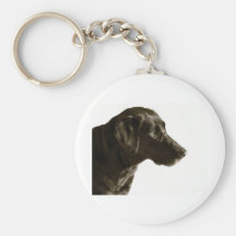 Retrato del perro negro del labrador retriever del llaveros personalizados
