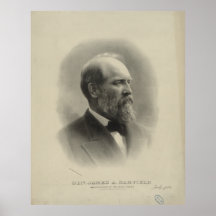 Retrato del PRESIDENTE GENERAL JAMES A. GARFIELD Impresiones