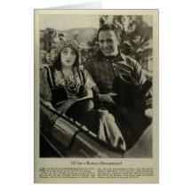 Retrato del vintage del marido de Marr del La de B Tarjeton