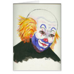 Retrato delantero de un payaso felicitacion 