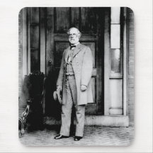 Retrato derecho de general Roberto E. Lee Tapetes De Raton