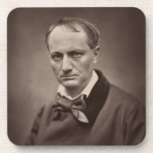 Retrato Étienne Carjat de Charles Pedro Baudelaire Posavasos De Bebida