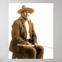 Retrato Geronimo, jefe de apache (c 1904) Poster