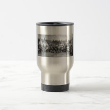 Retrato indio del vintage del nativo americano tazas