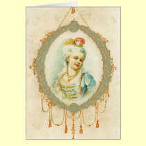 Retrato joven de Marie Antonieta tarjetas