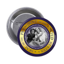 Retrato presidencial del sello de Obama Pin